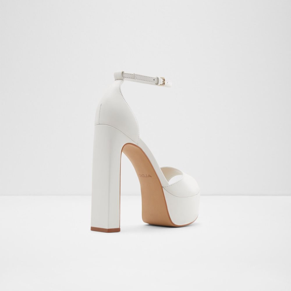 Chaussures Plateforme Aldo Posh High Sandal - Blanche | IZGTMO-623