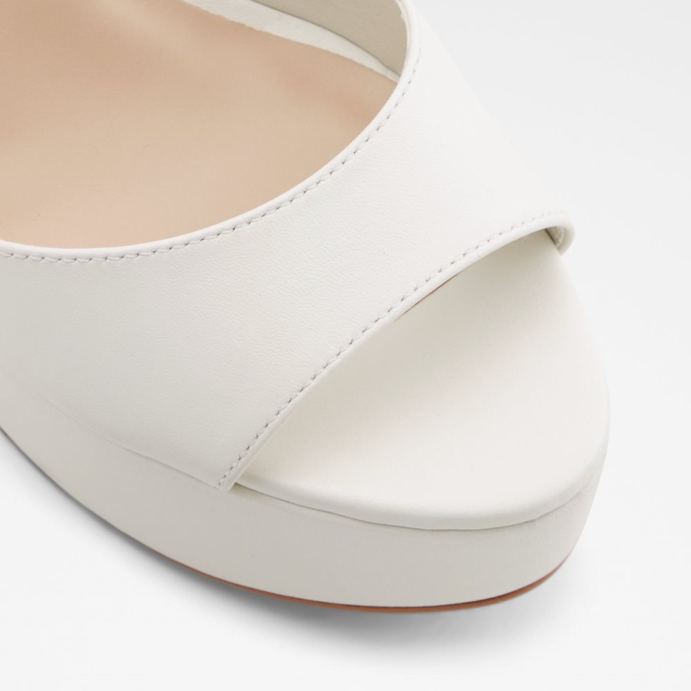 Chaussures Plateforme Aldo Posh High Sandal - Blanche | IZGTMO-623