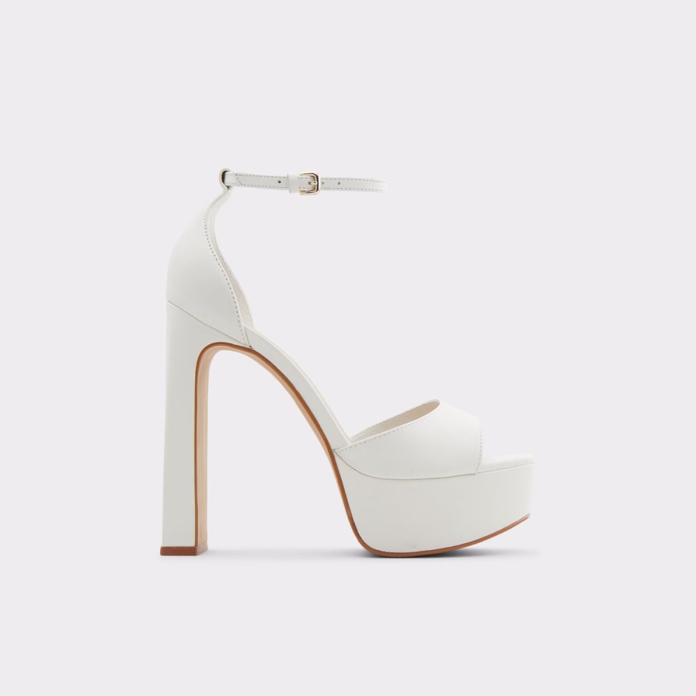 Chaussures Plateforme Aldo Posh High Sandal - Blanche | IZGTMO-623