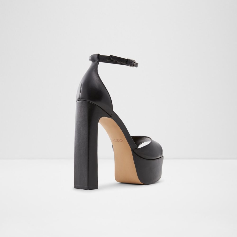 Chaussures Plateforme Aldo Posh High Sandal - Noir | NFJIPB-690