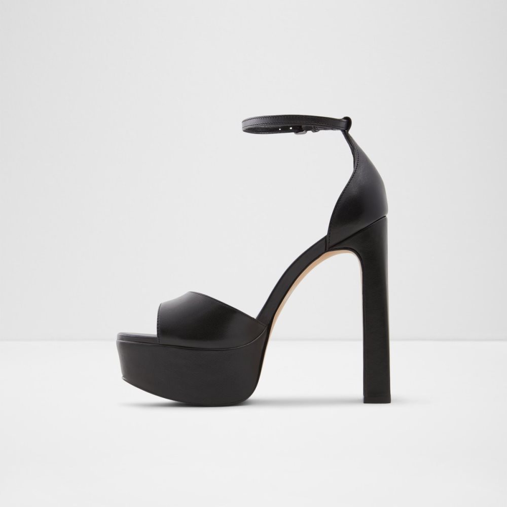 Chaussures Plateforme Aldo Posh High Sandal - Noir | NFJIPB-690