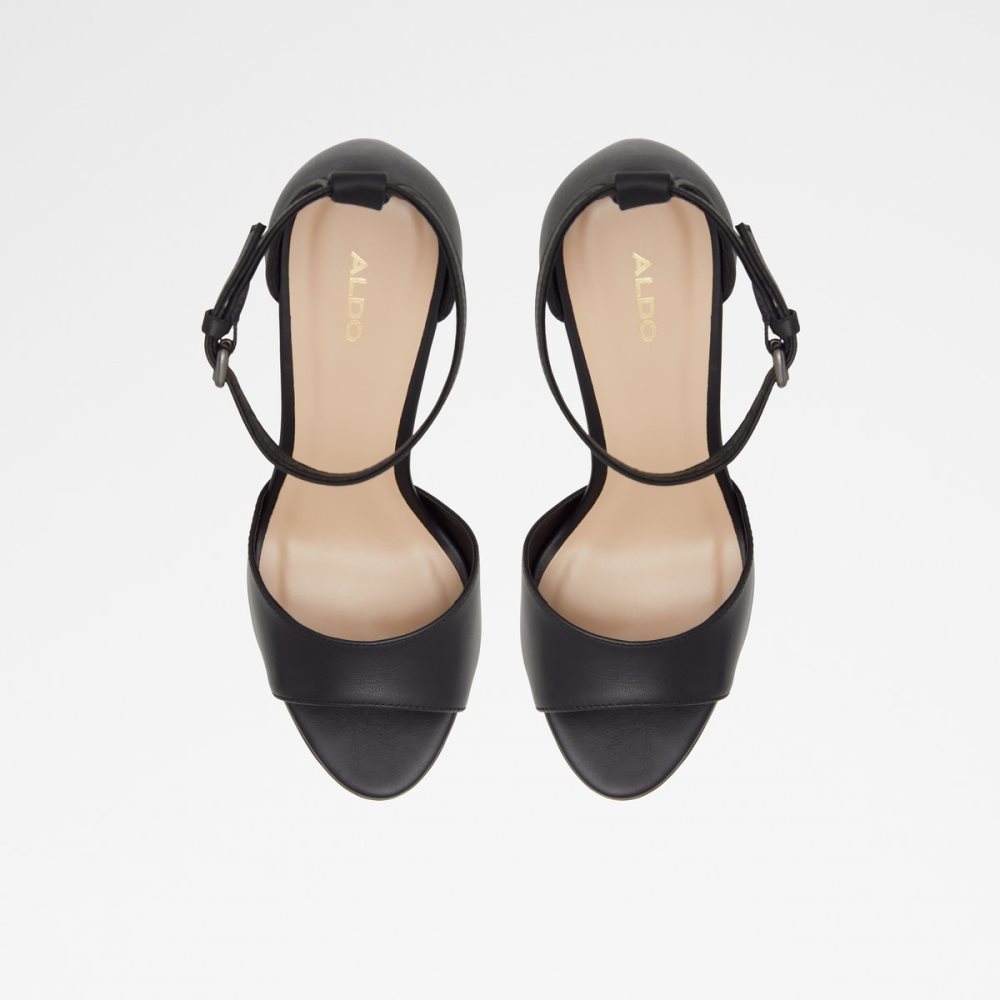 Chaussures Plateforme Aldo Posh High Sandal - Noir | NFJIPB-690