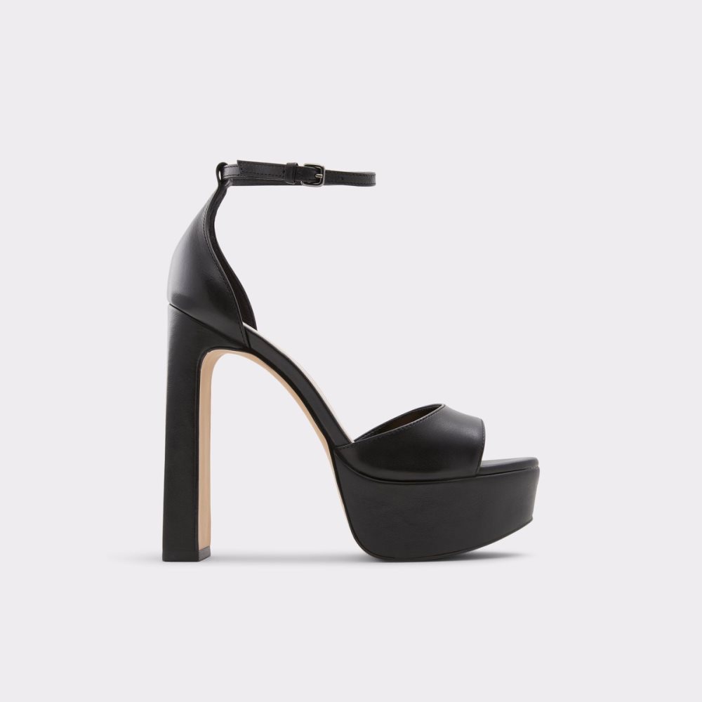 Chaussures Plateforme Aldo Posh High Sandal - Noir | NFJIPB-690