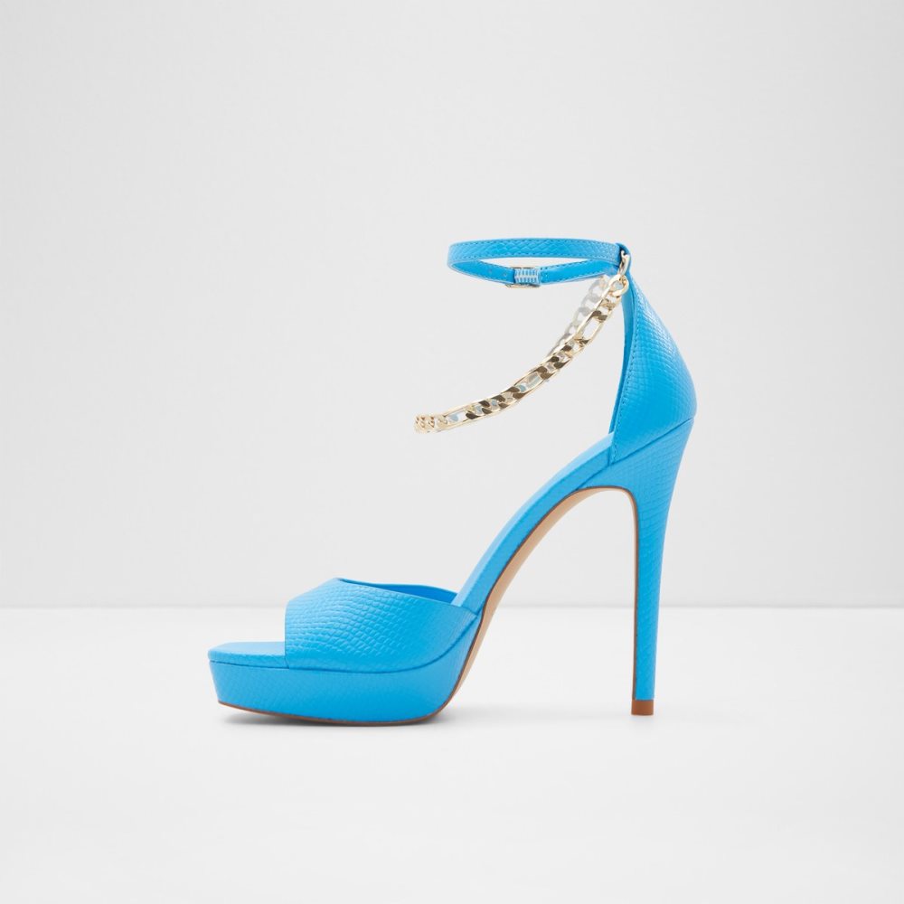 Chaussures Plateforme Aldo Prisilla Talons Sandal - Stiletto Bleu Clair | BXMJNK-728