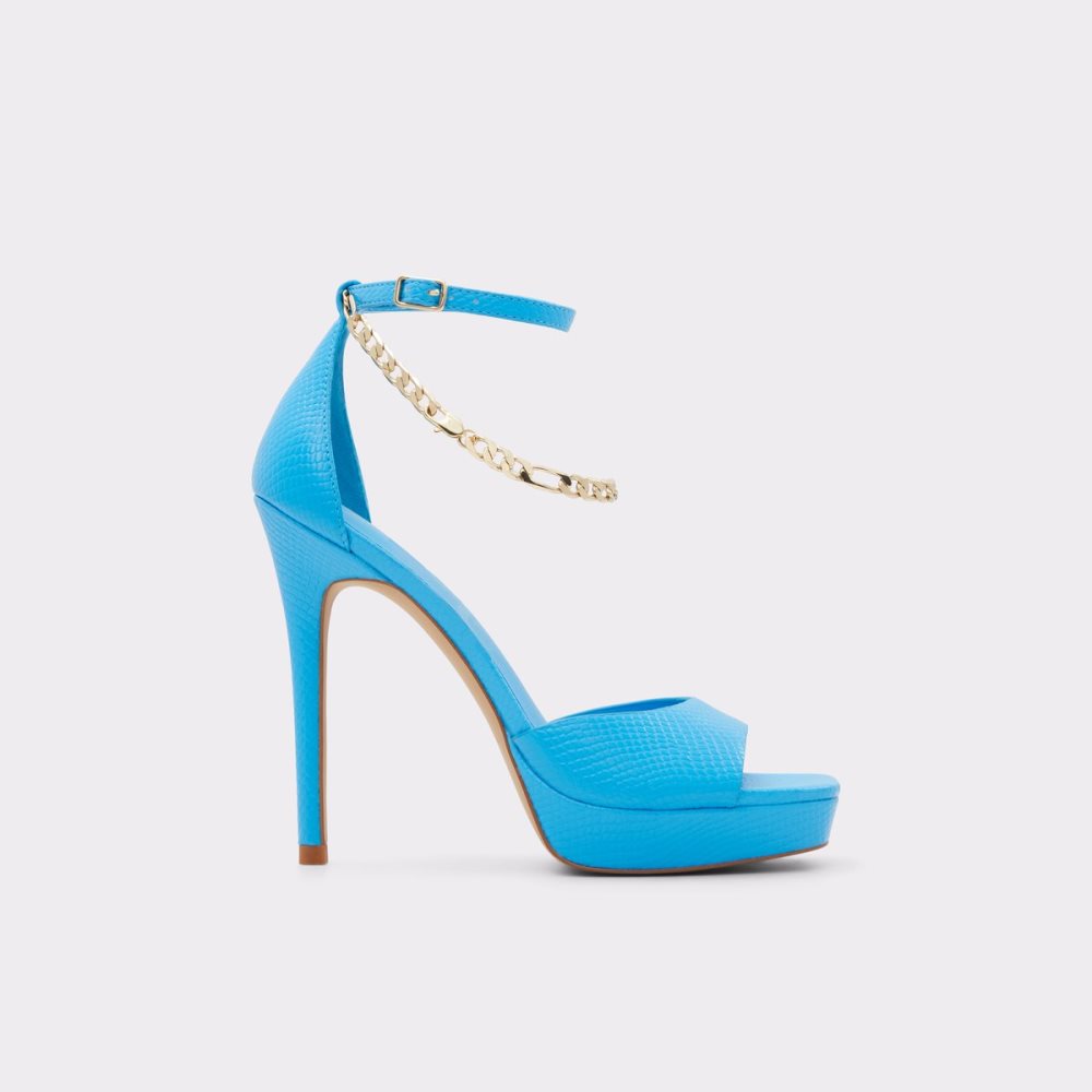 Chaussures Plateforme Aldo Prisilla Talons Sandal - Stiletto Bleu Clair | BXMJNK-728