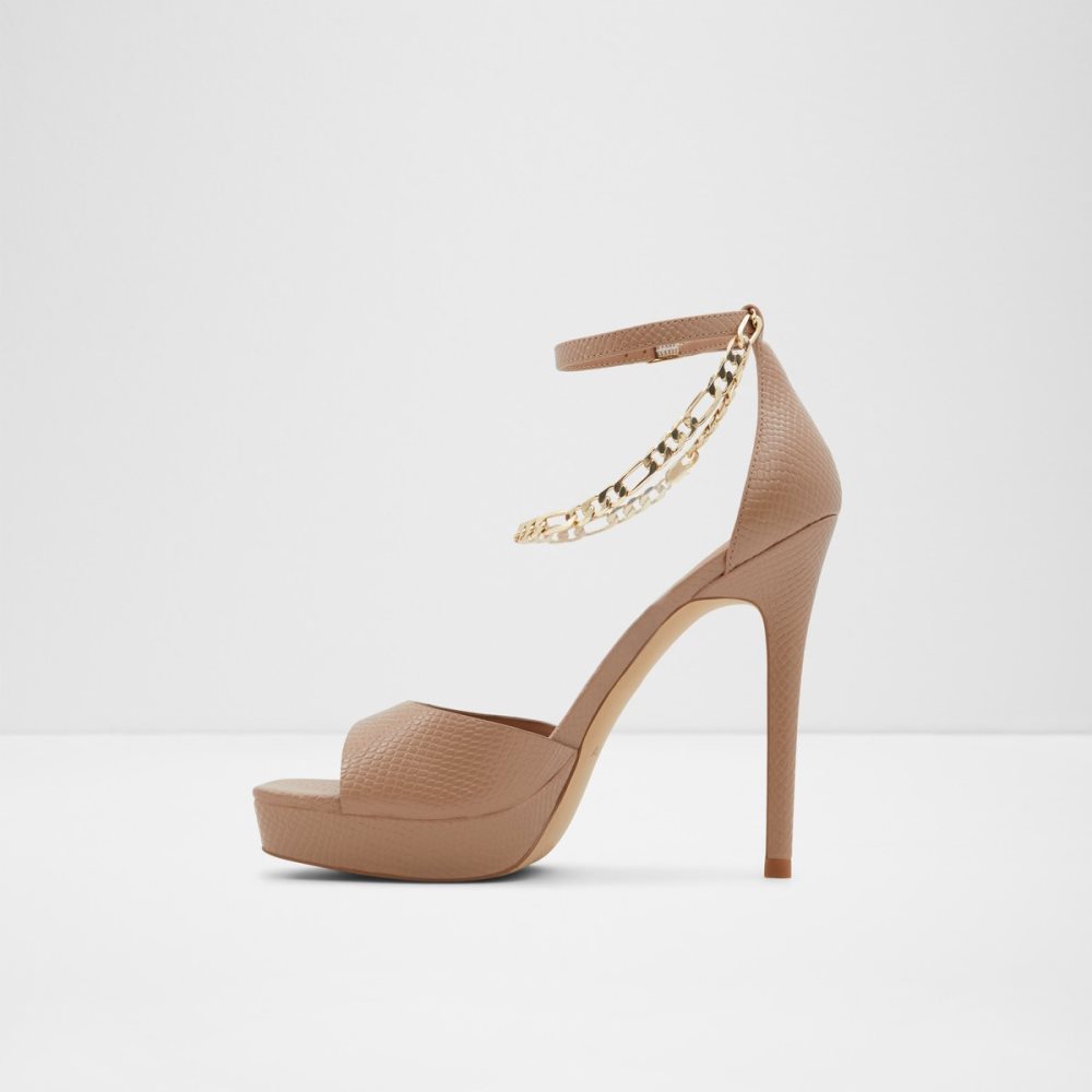 Chaussures Plateforme Aldo Prisilla Talons Sandal - Stiletto Beige | PSKLIN-872