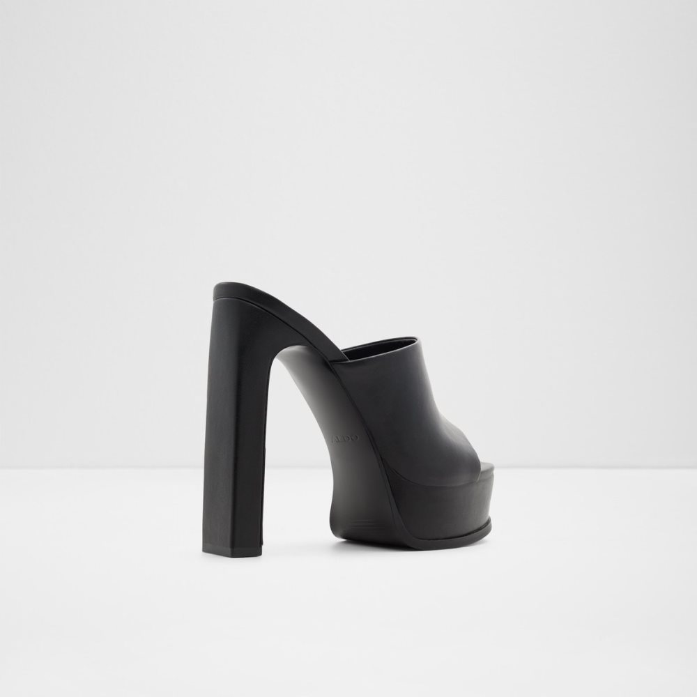 Chaussures Plateforme Aldo Savilla Talons Mule - Plateforme Noir | SHVGWB-054