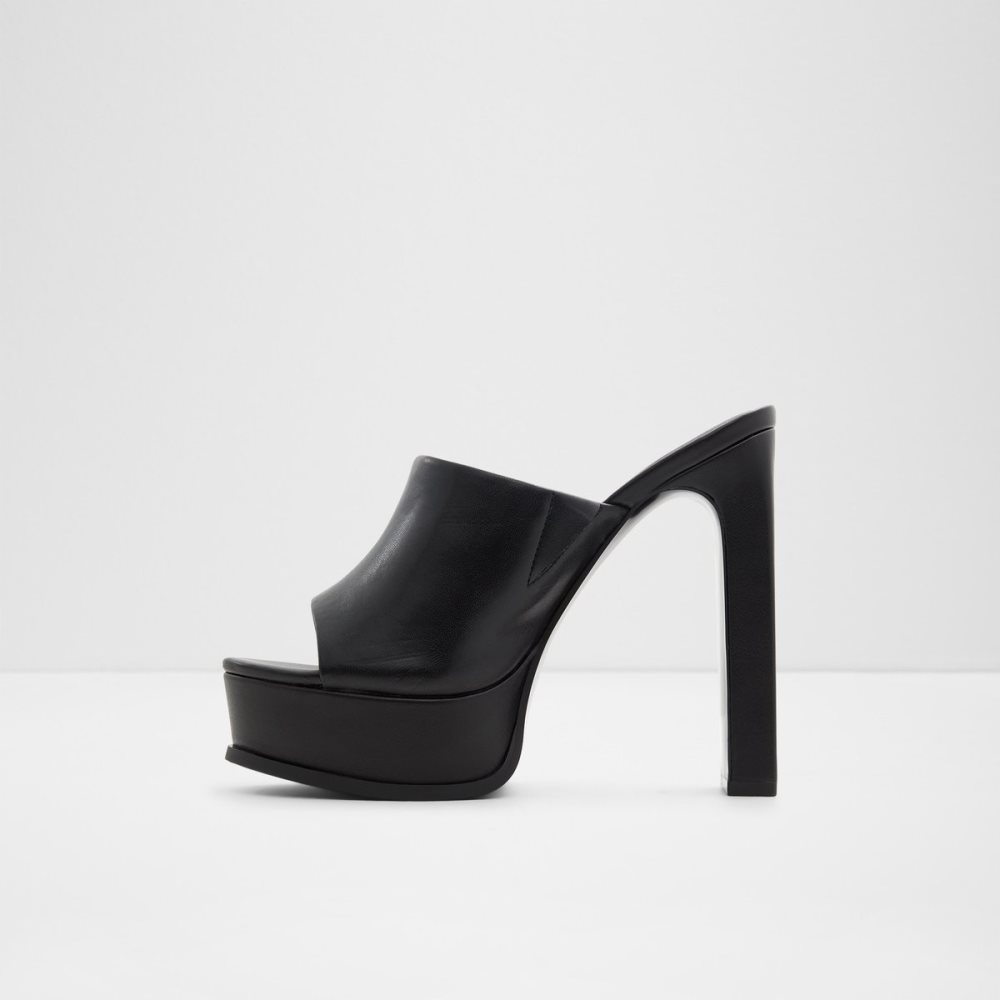 Chaussures Plateforme Aldo Savilla Talons Mule - Plateforme Noir | SHVGWB-054