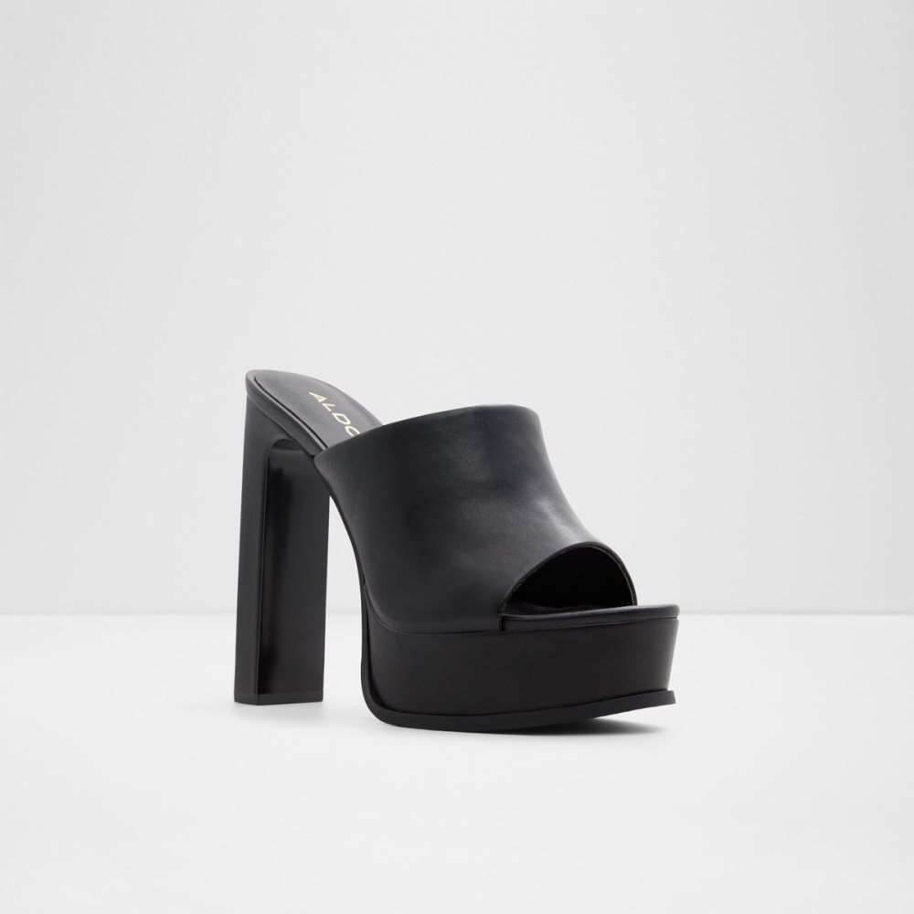 Chaussures Plateforme Aldo Savilla Talons Mule - Plateforme Noir | SHVGWB-054