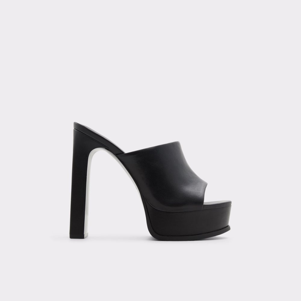 Chaussures Plateforme Aldo Savilla Talons Mule - Plateforme Noir | SHVGWB-054