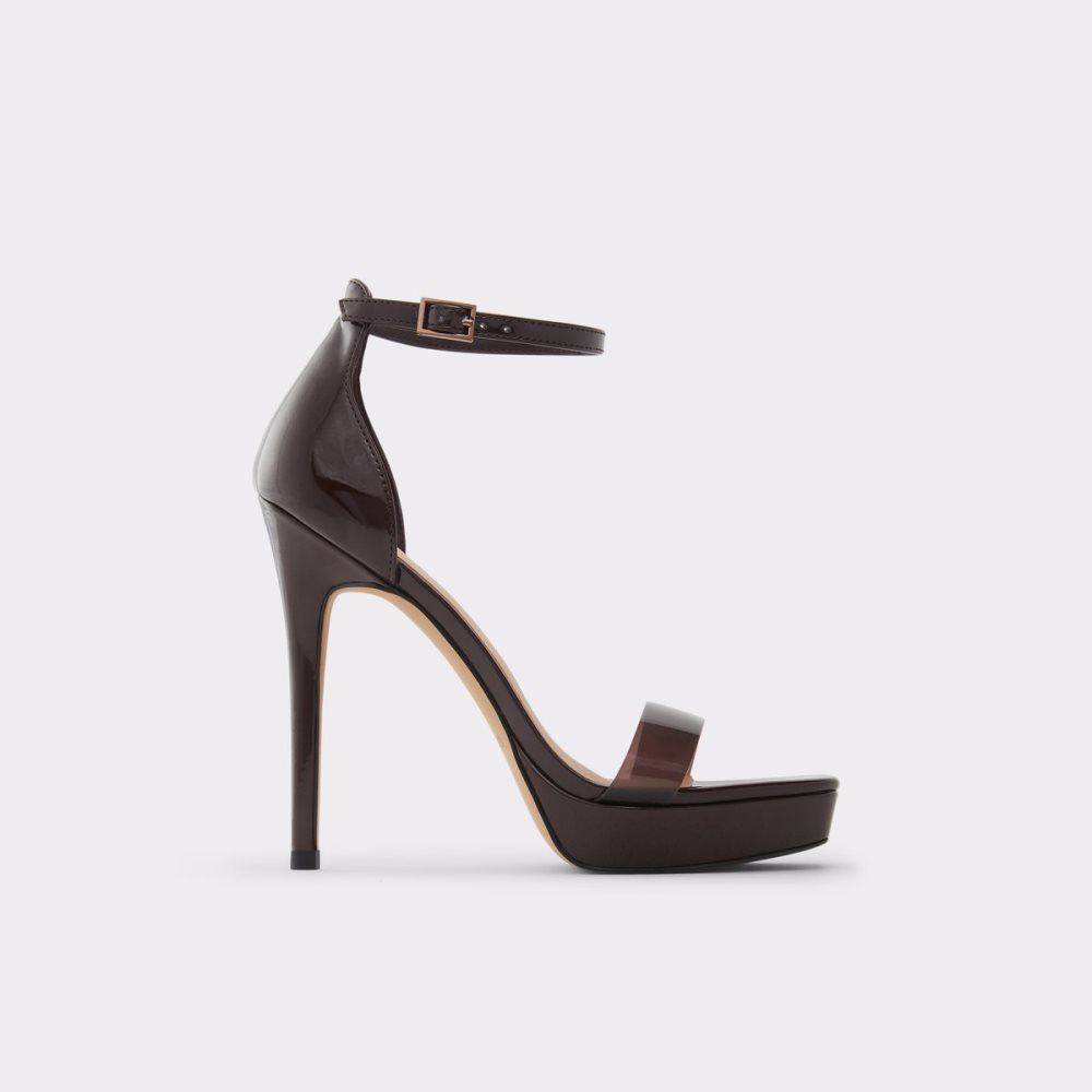 Chaussures Plateforme Aldo Scarlett High Sandal - Stiletto Marron Foncé | OYGARV-645