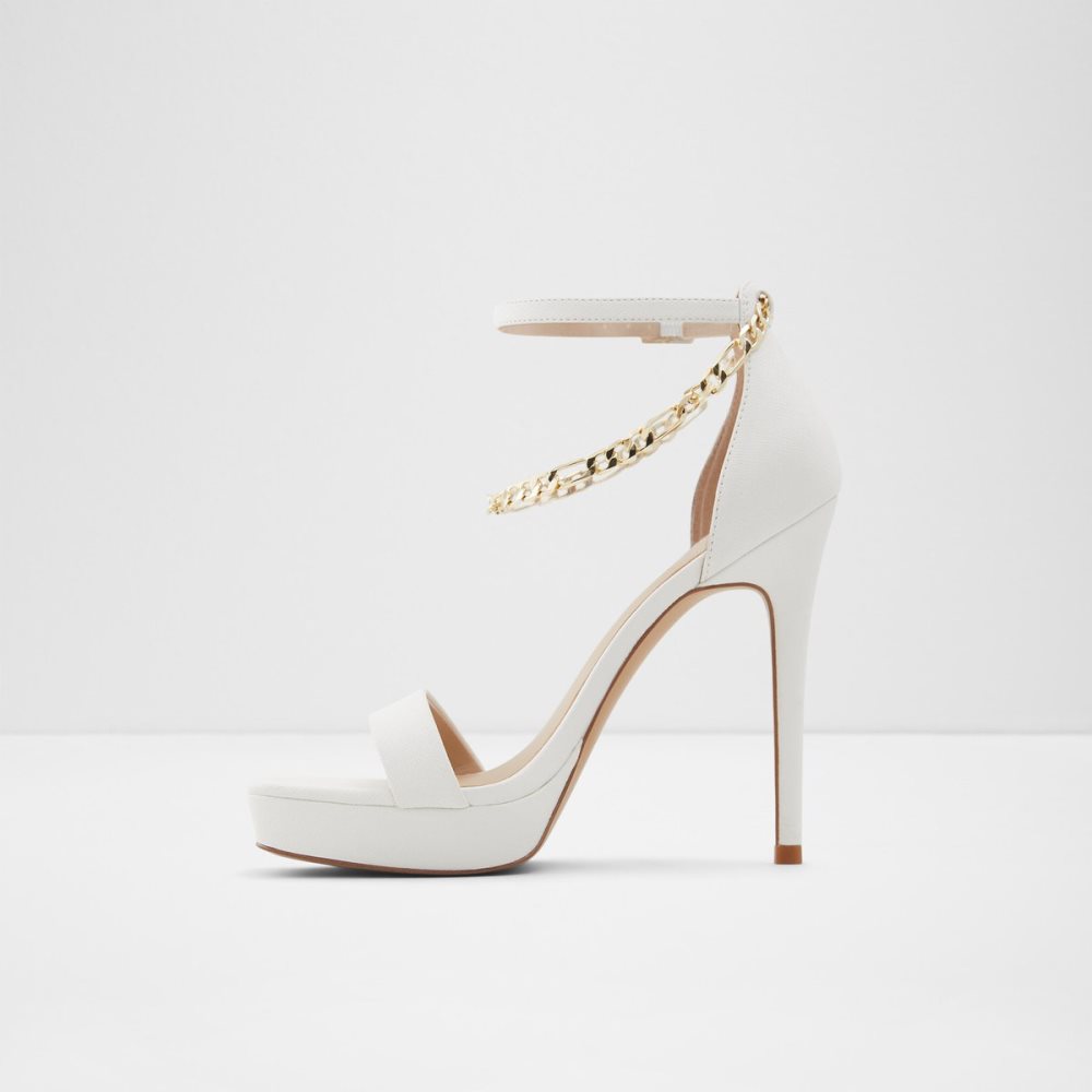 Chaussures Plateforme Aldo Scarlettchain Talons Sandal - Stiletto Blanche | MRWIYH-572