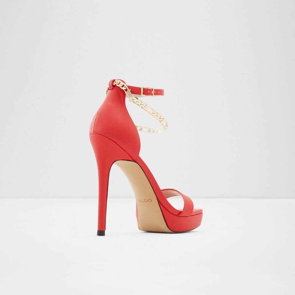 Chaussures Plateforme Aldo Scarlettchain High Sandal - Stiletto Rouge | WXYFIQ-745