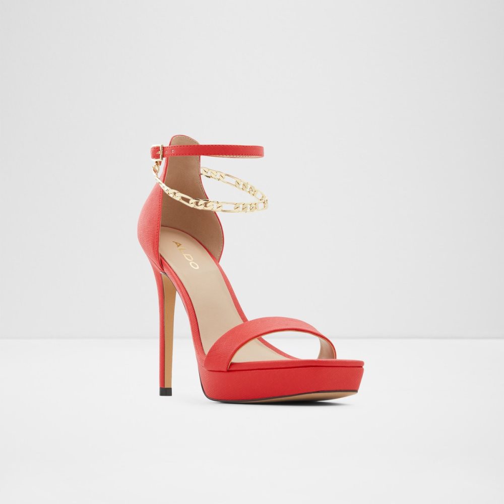 Chaussures Plateforme Aldo Scarlettchain High Sandal - Stiletto Rouge | WXYFIQ-745