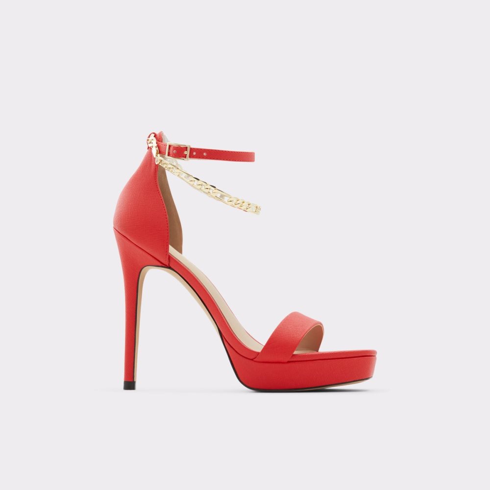 Chaussures Plateforme Aldo Scarlettchain High Sandal - Stiletto Rouge | WXYFIQ-745