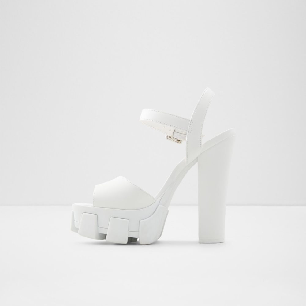 Chaussures Plateforme Aldo Verrajan High Sandal - Blanche | EODGHC-761