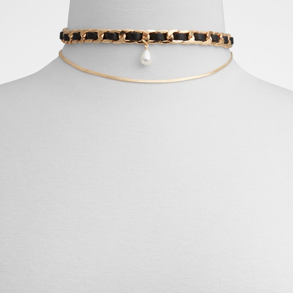 Collier Aldo Ragar Noir Doré Multicolore | SJUMBT-679