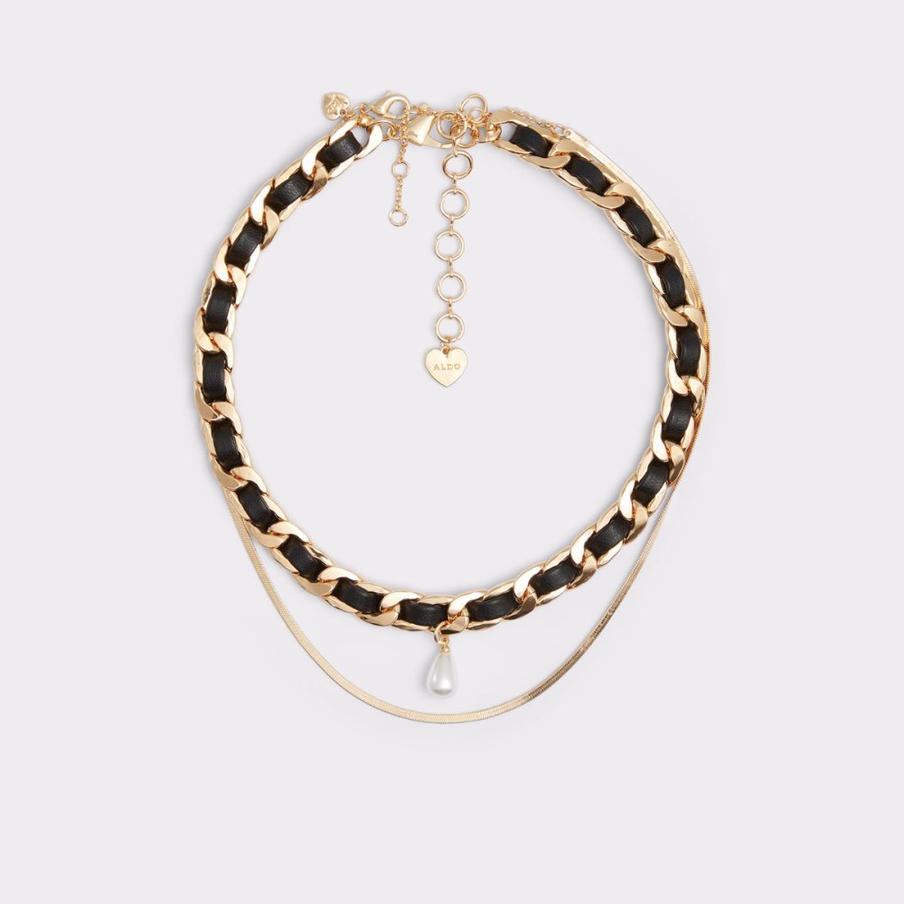 Collier Aldo Ragar Noir Doré Multicolore | SJUMBT-679