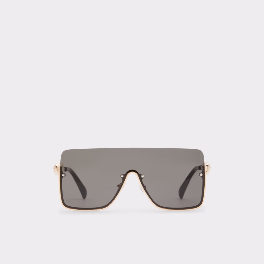 Lunettes de Soleil Aldo Adigodda Shield Noir Doré Multicolore | JEVFQM-407