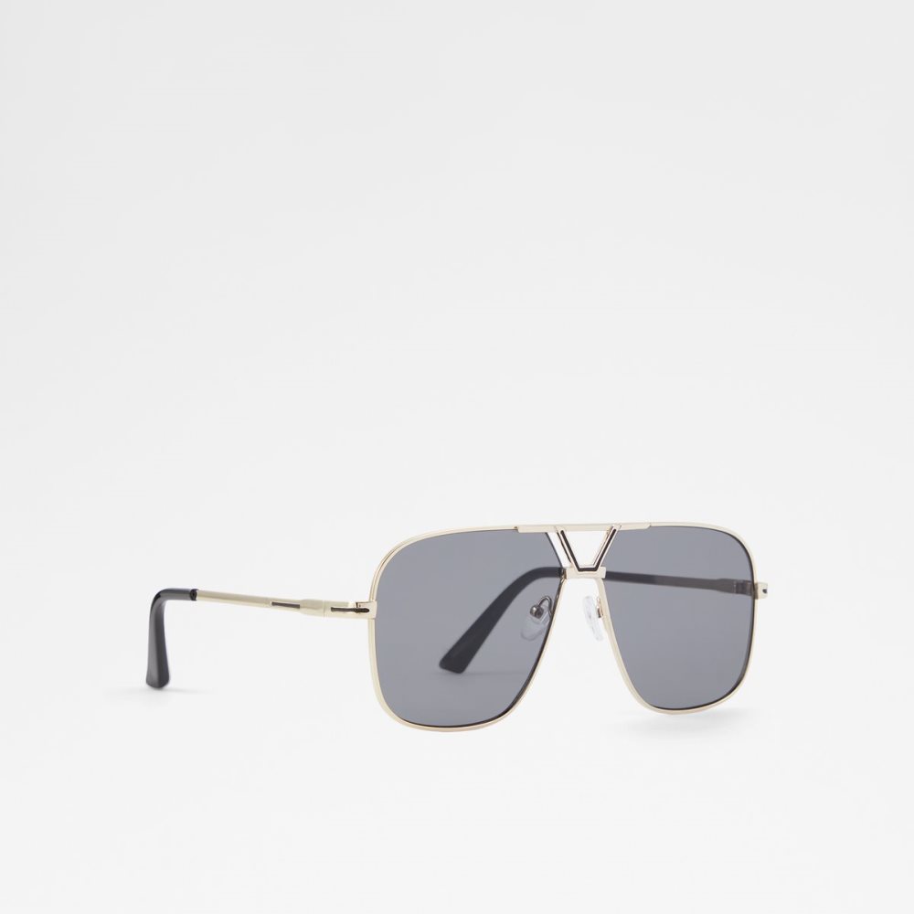 Lunettes de Soleil Aldo Adrerarid Aviator Noir Doré Multicolore | JIKNRH-930