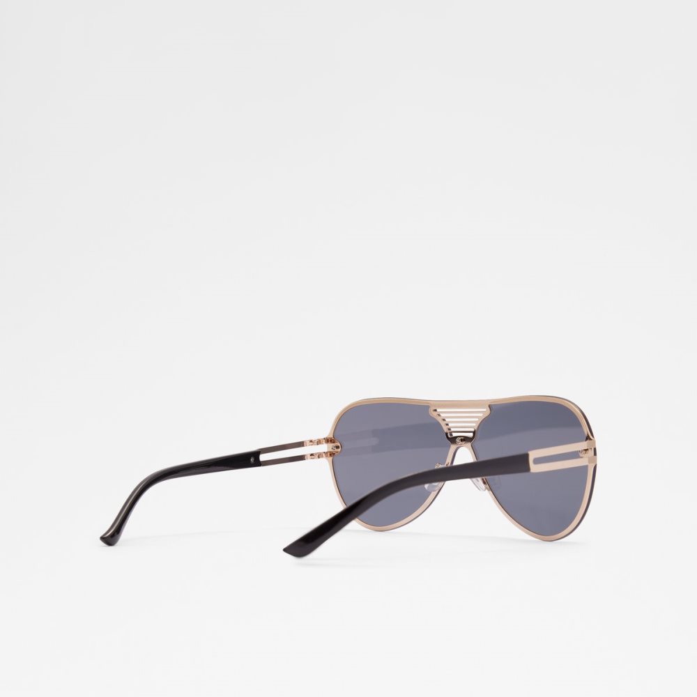 Lunettes de Soleil Aldo Aonyx Aviator Noir Doré Multicolore | SYQUZW-926