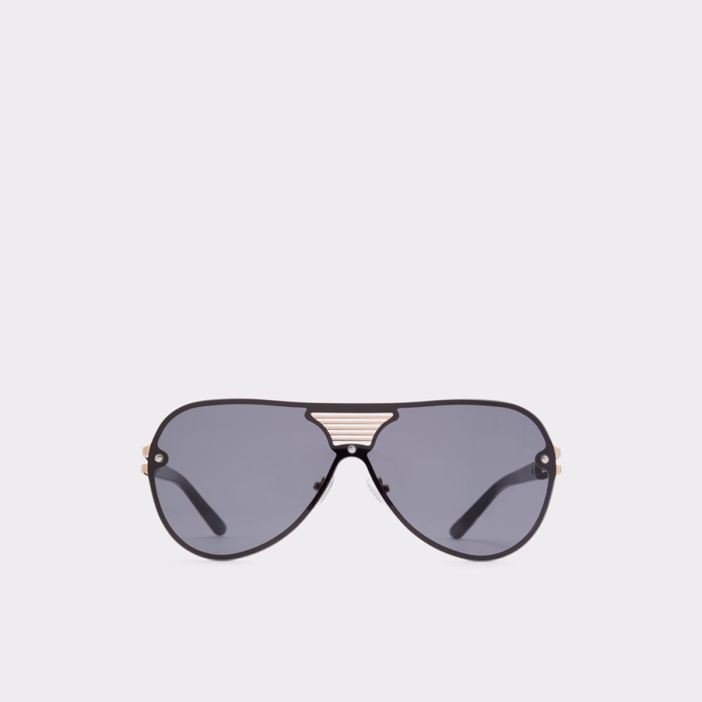 Lunettes de Soleil Aldo Aonyx Aviator Noir Doré Multicolore | SYQUZW-926