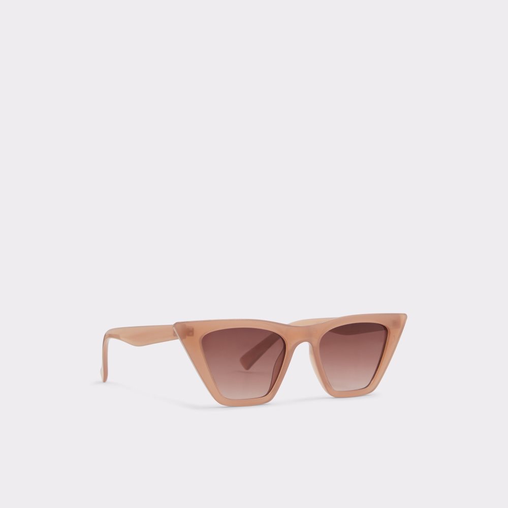 Lunettes de Soleil Aldo Derras Cat Eye Beige | LKSNIV-653