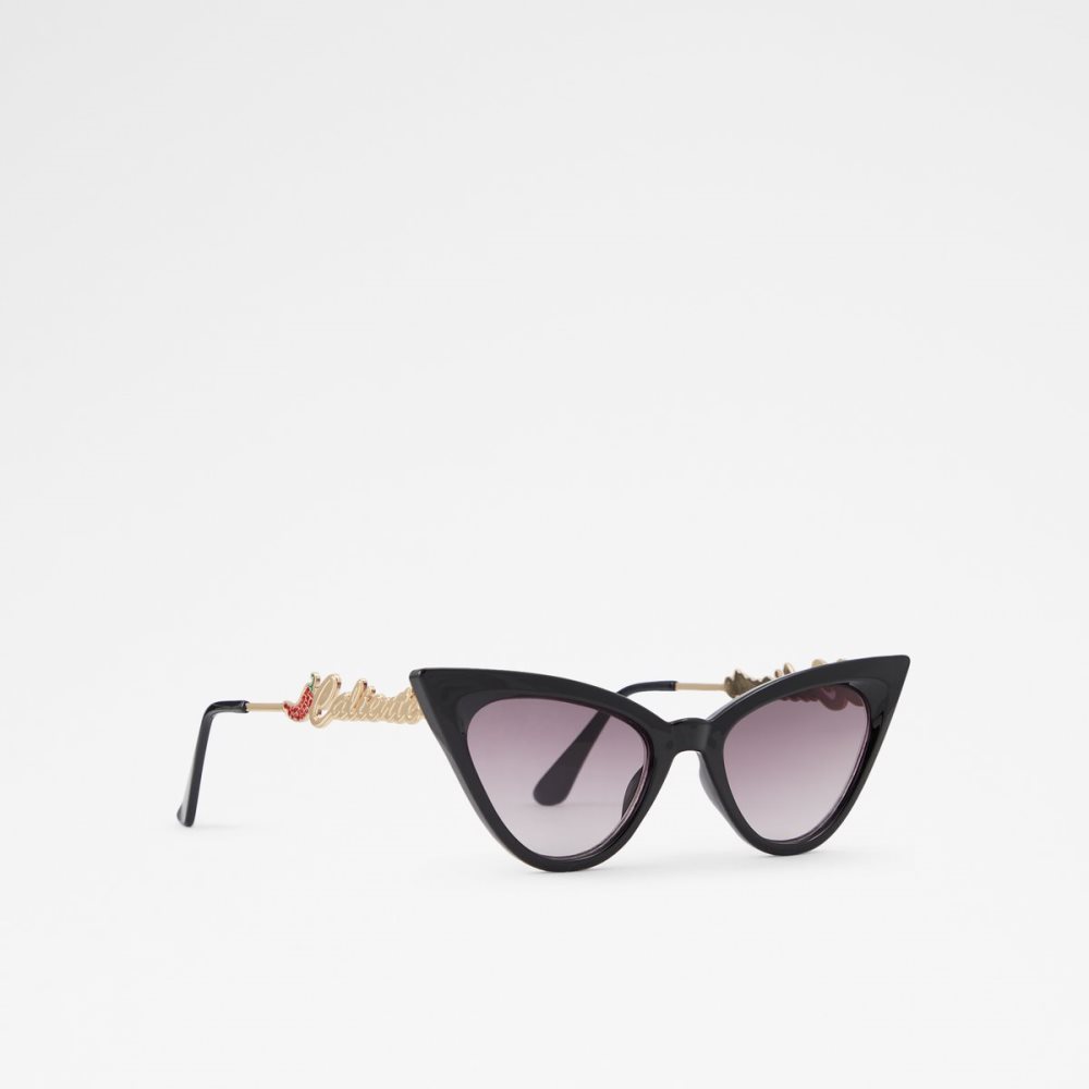 Lunettes de Soleil Aldo Elirawan Cat Eye Noir Doré Multicolore | VQGXTM-286