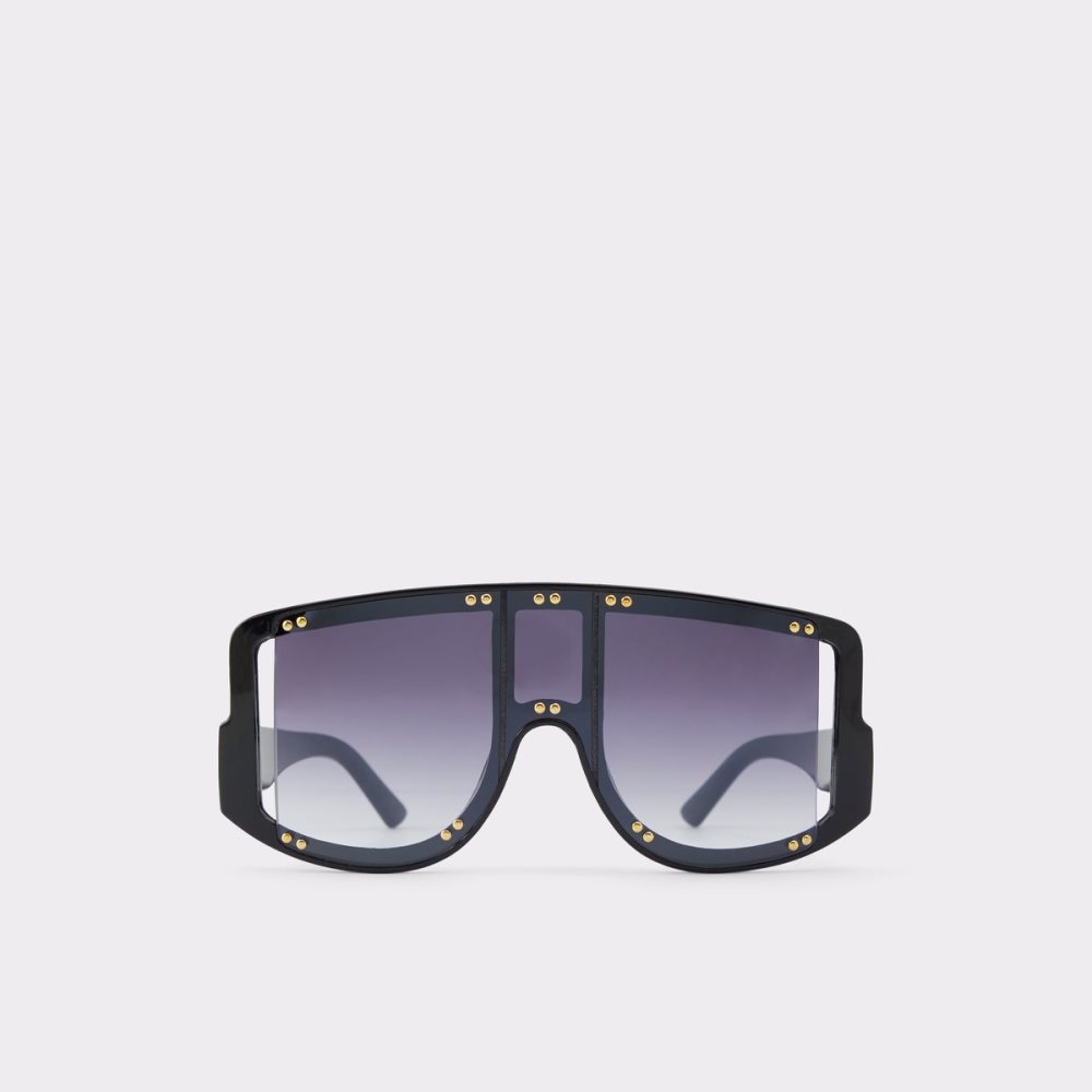 Lunettes de Soleil Aldo Javabriclya Shield Noir Doré Multicolore | VCHQTD-067