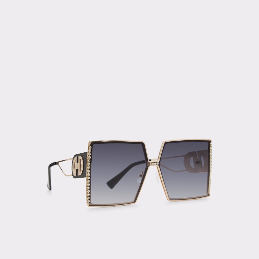 Lunettes de Soleil Aldo Leewin Noir Doré Multicolore | BIQKUP-028