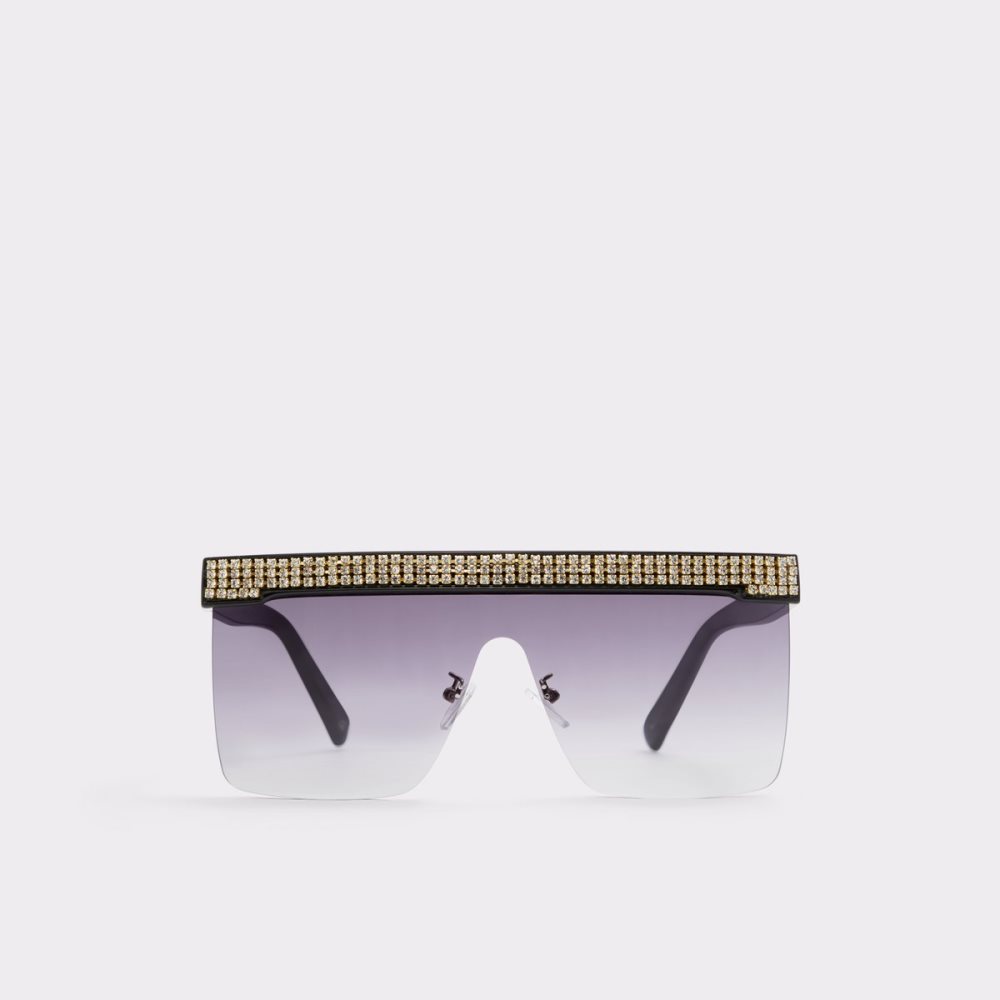 Lunettes de Soleil Aldo Pickthorne Shield Noir Doré Multicolore | HFIWYZ-213