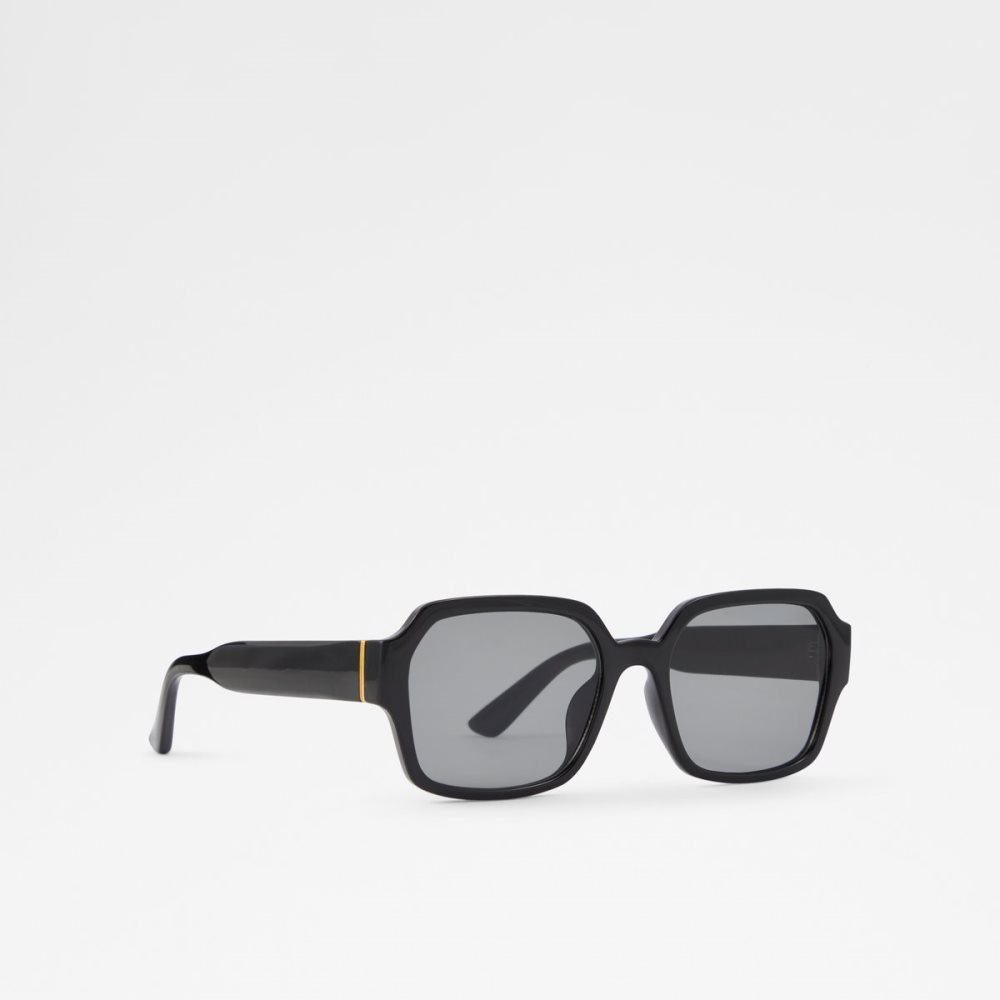 Lunettes de Soleil Aldo Quoll Square Noir | EVWNPD-634