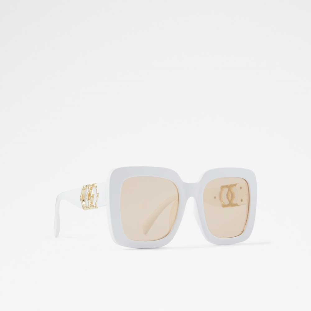 Lunettes de Soleil Aldo Thalin Blanche | NKLSWJ-538