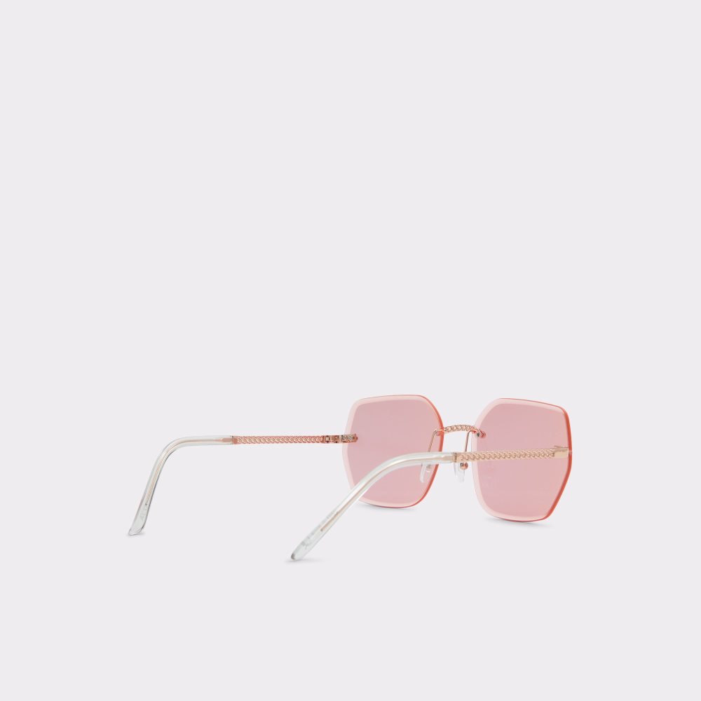 Lunettes de Soleil Aldo Yeranna Rectangle Rose Doré | FKJCVQ-618