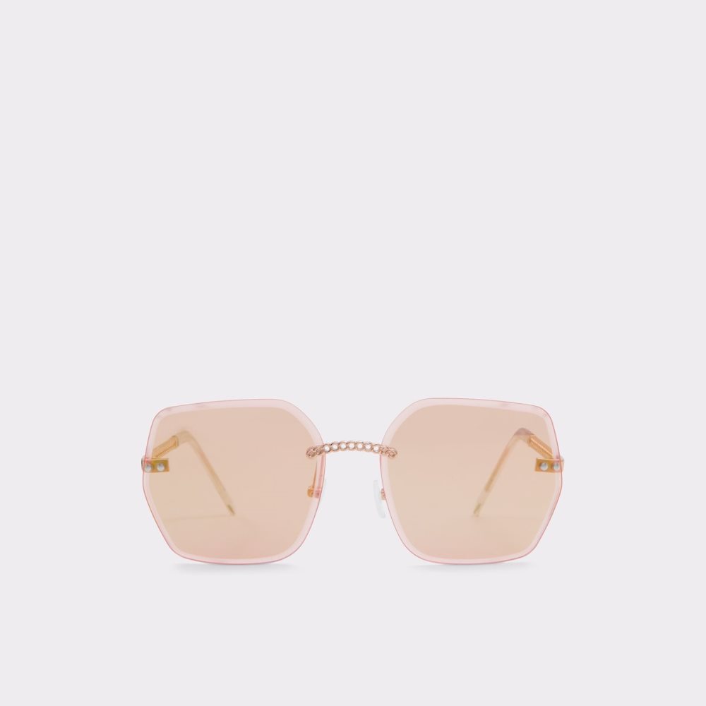 Lunettes de Soleil Aldo Yeranna Rectangle Rose Doré | FKJCVQ-618