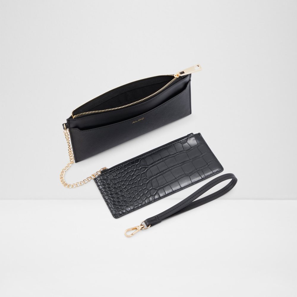 Portefeuilles Aldo Catharina Wristlet Noir | RJIZGH-365