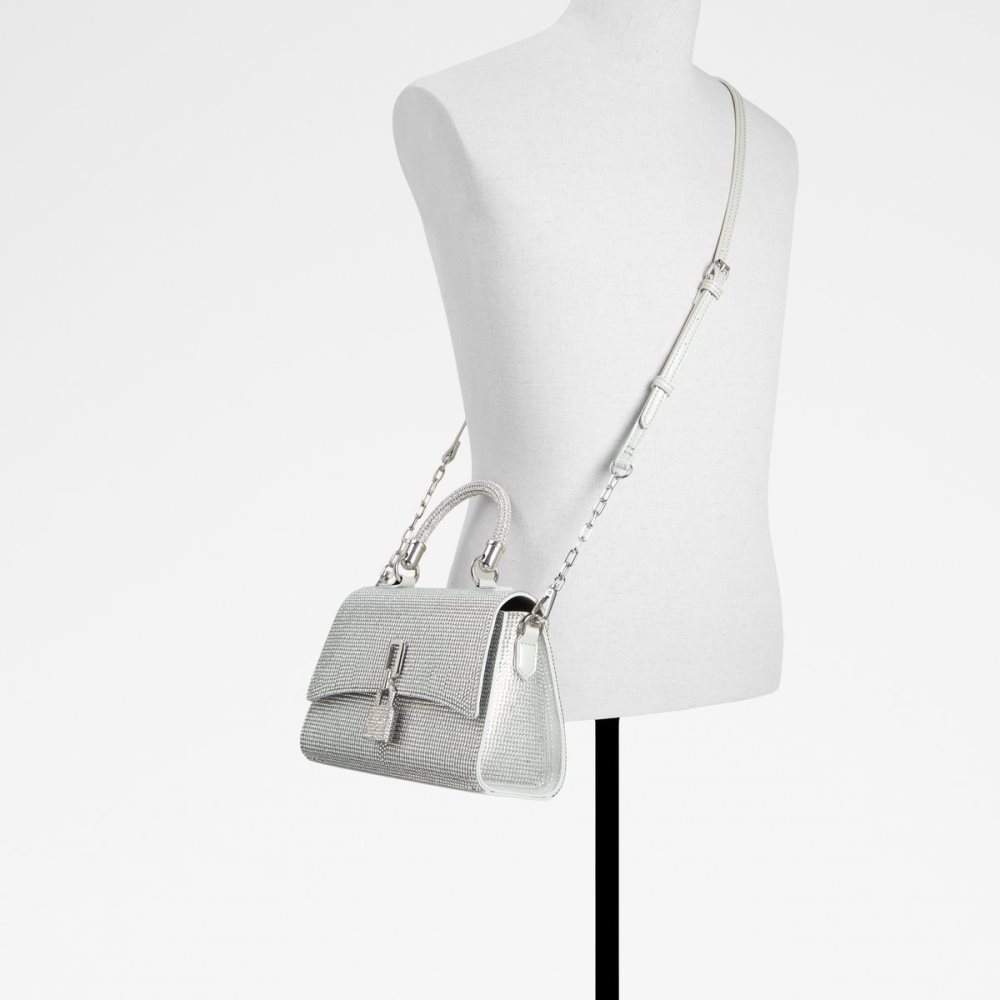 Sac Clutch Aldo Blinggyx Top Handle Argent | ZGODKR-295