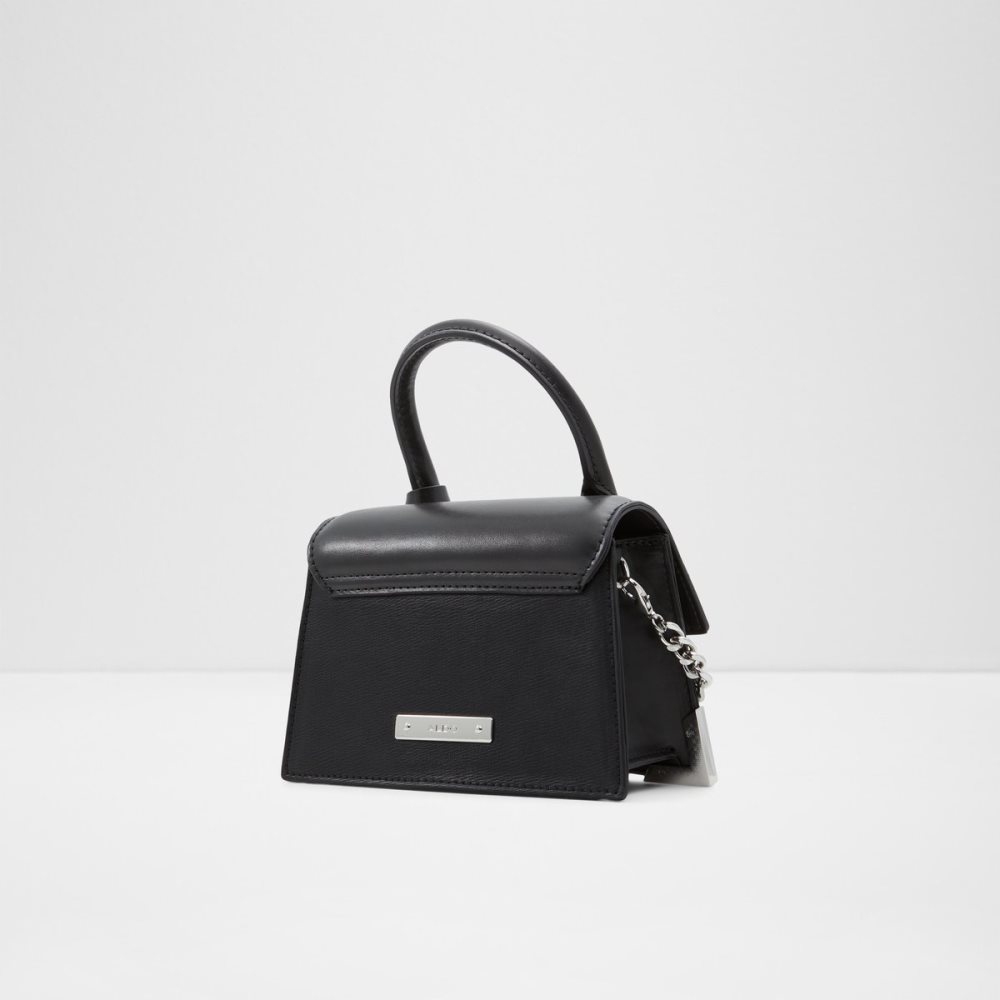 Sac Clutch Aldo Pythonia Top Handle Noir | TREUQO-093