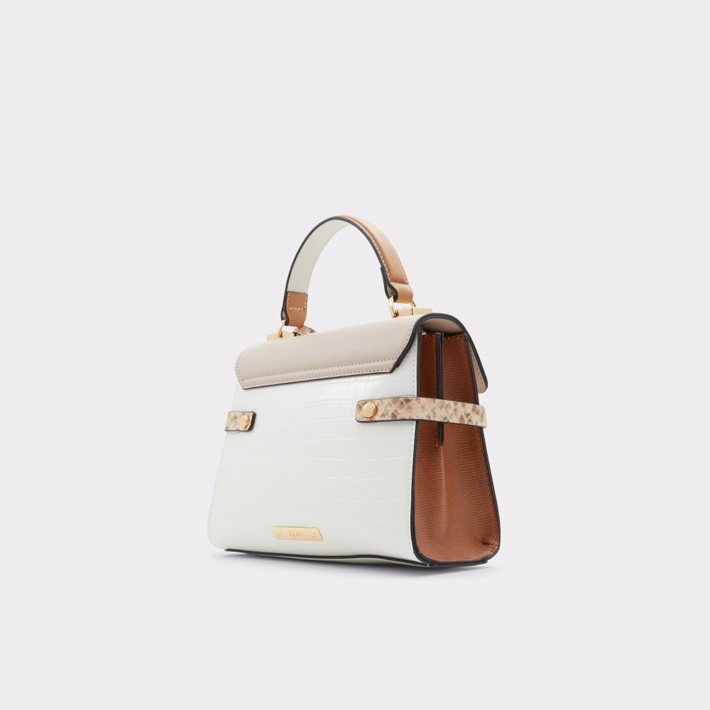 Sac À Main Aldo Agrolia Top Handle Blanche Multicolore | QNOSRY-178