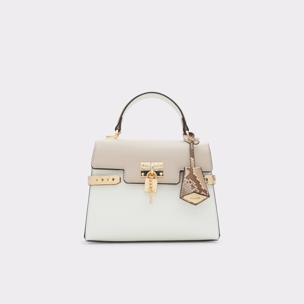 Sac À Main Aldo Agrolia Top Handle Blanche Multicolore | QNOSRY-178