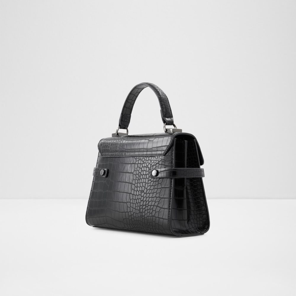 Sac À Main Aldo Agrolia Top Handle Noir | YXIAKO-256