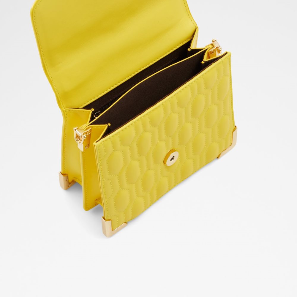 Sac À Main Aldo Easwen Top Handle Jaune | NQRYBJ-720