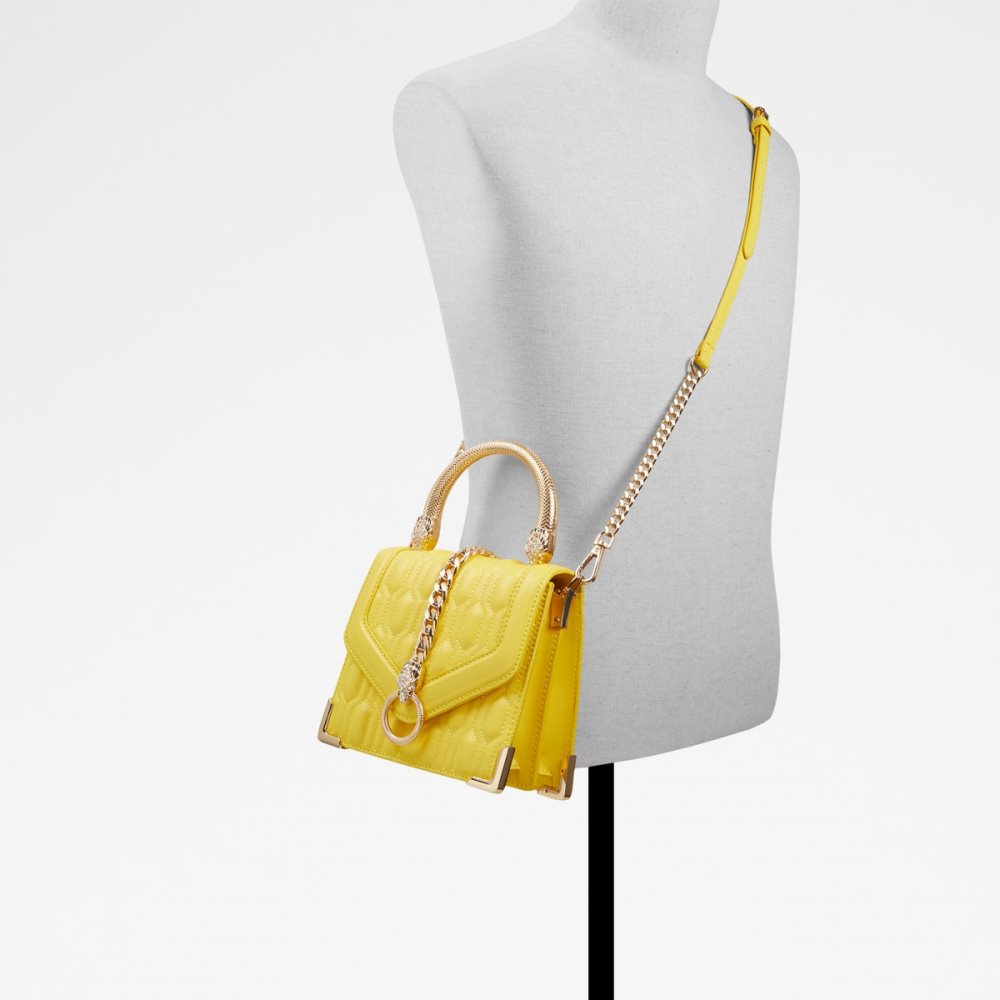 Sac À Main Aldo Easwen Top Handle Jaune | NQRYBJ-720