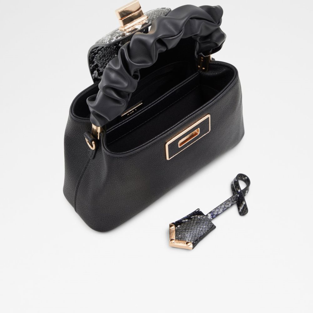 Sac À Main Aldo Snakie Top Handle Noir | ACPHOL-245