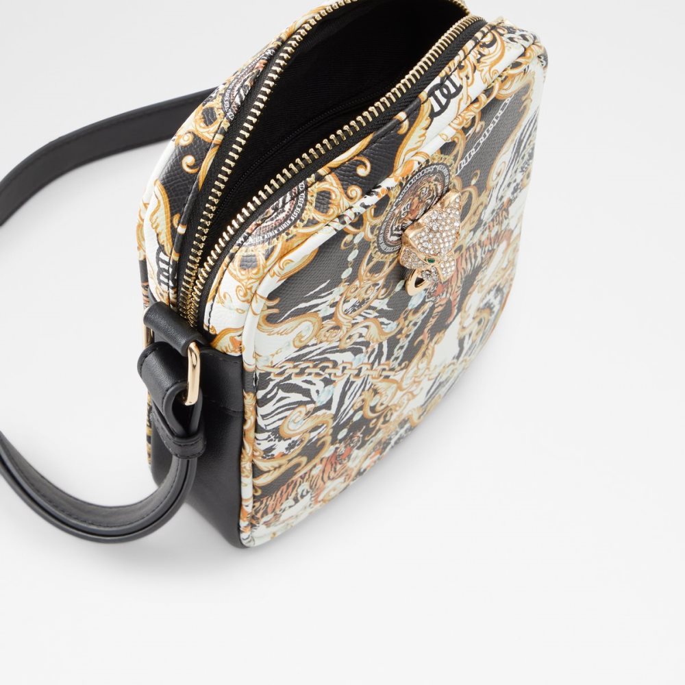 Sacs Crossbody Aldo Palbaro Noir Doré Multicolore | YHUDGB-146