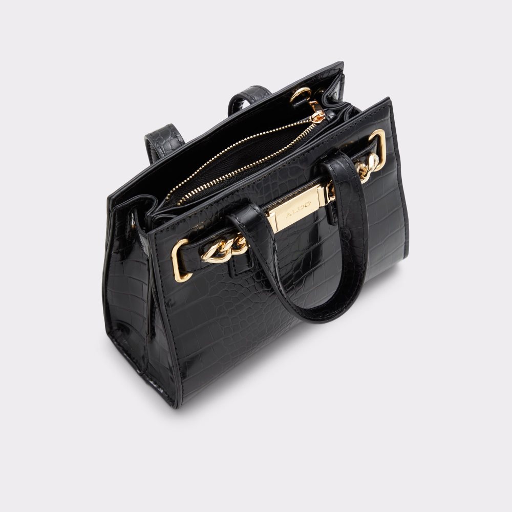 Sacs Fourre Tout Aldo Posa Satchel Noir | EWXNTA-294