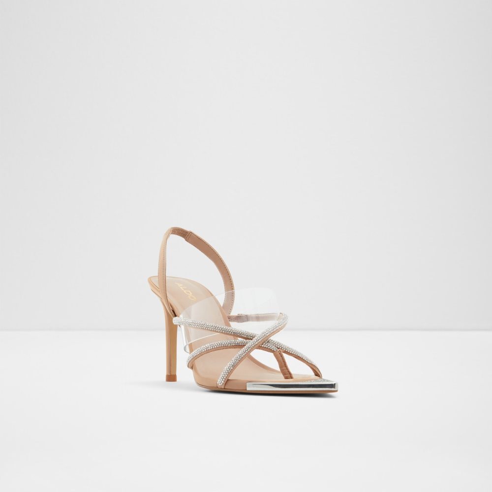 Sandales Aldo Aabelle Lanières High Sandal - Stiletto Beige | MZBQYC-739