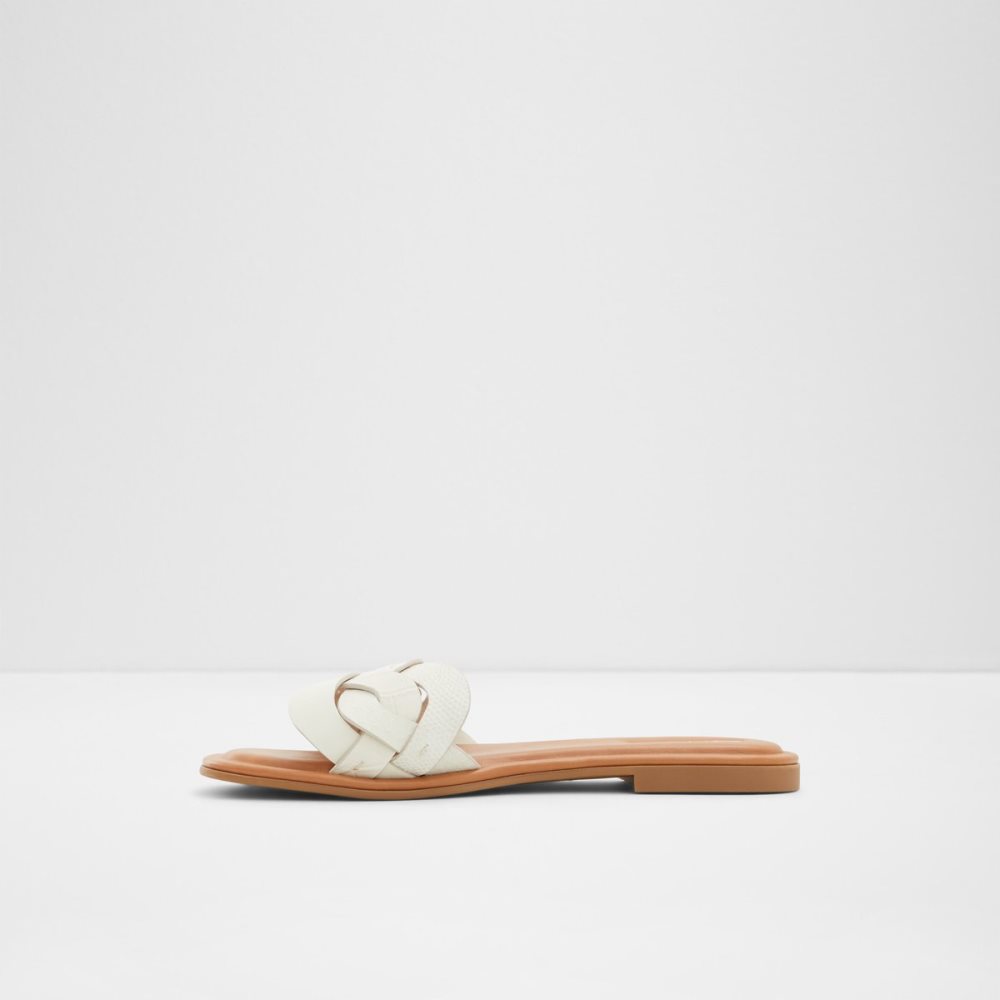 Sandales Aldo Adwilaviel Claquette Sandal Blanche | DCTNVZ-405