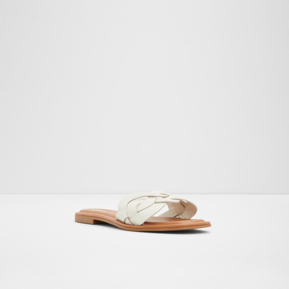 Sandales Aldo Adwilaviel Claquette Sandal Blanche | DCTNVZ-405