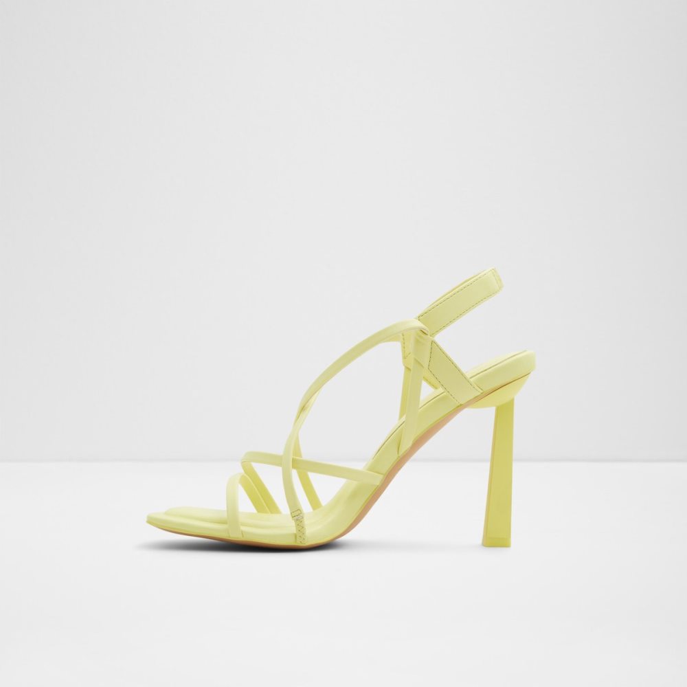 Sandales Aldo Amilia Lanières Talons Sandal Jaune Clair | DKSAYU-410